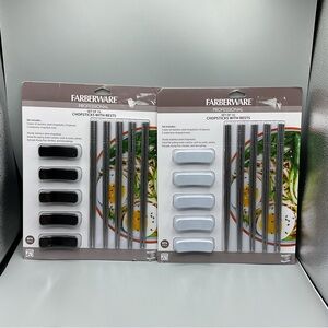 FARBERWARE PROFESSIONAL SET OF  CHOPSTICKS WITH RESTS Lot Of 2